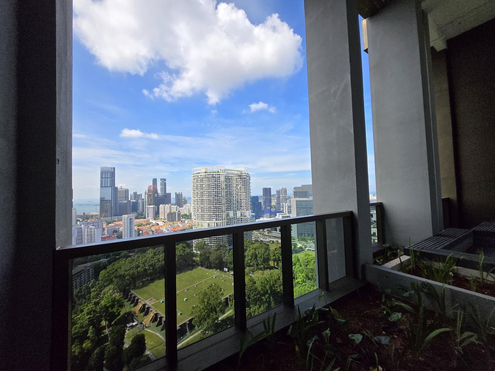 Balcony city view
